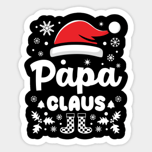 Papa Claus Christmas Dad Sticker